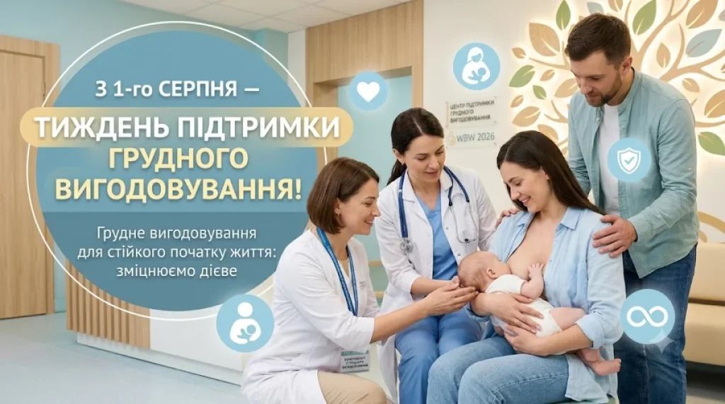 З 1-го серпня — Тиждень підтримки грудного вигодовування!